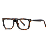 Montura de Gafas Cuadradas de Moda para Hombre, Gafas con Bloqueo de Luz Azul, Diseño de Marca, Lentes Ópticas para Miopía y Lectura, TR90