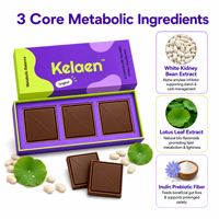Chocolat fonctionnel OEM/ODM pour l'équilibre métabolique avec haricot blanc, feuille de lotus et suppléments de fibres d'inuline