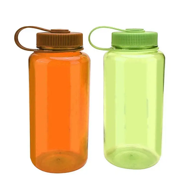 Ecológico Bpa libre 32oz botella de plástico para beber botella de viaje deportiva botella de agua de plástico de boca ancha