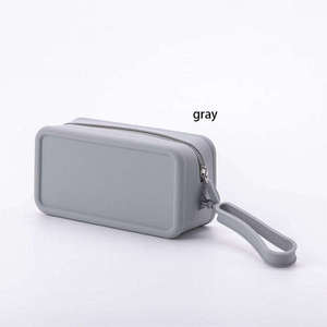 Bolsa de Maquillaje de Silicona con Logotipo Personalizado, Bolsa de Cosméticos Impermeable con Cierre, Bolsa de Viaje para Artículos de Aseo, Organizador para Bolso - Product Image 6