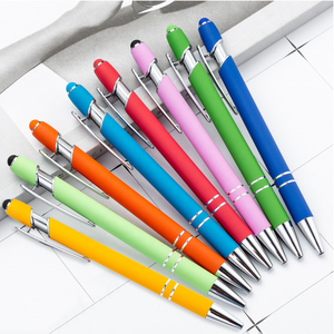 Bán buôn 2 trong 1 khuyến mại New đa chức năng nhôm ballpen cảm ứng điện dung hoạt động Stylus tùy chỉnh kim loại bút bi - Product Image 6