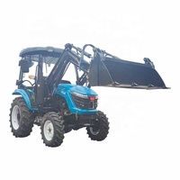 Tracteur agricole à roues avec moteur EURO 3 EURO 5 50 60 70 ch et chargeur frontal 4 en 1