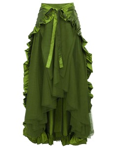 Dress up Party Gothic <strong>Clothing</strong> European American Female <strong>Steam</strong> <strong>Punk</strong> Gothic Victoria Pirate Ruffle Wrap Skirt Costume WDEC-026 - Product Image 5