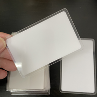 Carte d'identité en polycarbonate transparente de haute qualité avec fenêtre transparente anti-contrefaçon, impression visible à travers la fenêtre, vente chaude
