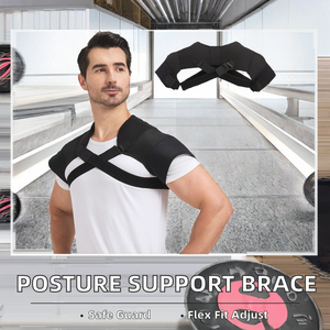Correcteur de posture corporelle en néoprène, soutien respirant pour le dos - Product Image 3