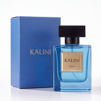Atomiseur à fine brume en verre vide de 50 ml avec logo personnalisé, emballage de parfum personnalisé, flacon de parfum de luxe avec boîte