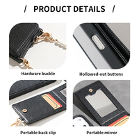 Étui portefeuille magnétique détachable en cuir avec bandoulière pour iPhone 17 16 15 14 13 12 Pro Max – Vente en gros