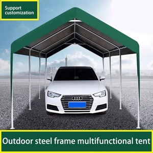 Abri extérieur JUYIXIN Sl-1 sur mesure, imperméable, à structure <span class=keywords><strong>en</strong></span> acier monocouche, toit <span class=keywords><strong>en</strong></span> PE, installation facile, protection UV, toutes saisons - Product Image 4