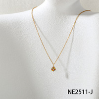 Collier pendentif F364 Boho Chic multi-motifs en émail, plaqué or, acier inoxydable, avec motifs œil, cœur et étoile, pour superposition