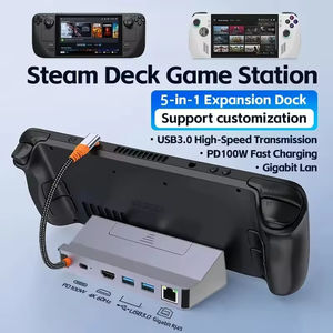 Hub Type-C 5 en 1 Station d'accueil Hdmi4K Prend en charge PD Convient pour ordinateur Steam Switch avec port de câble réseau - Product Image 4