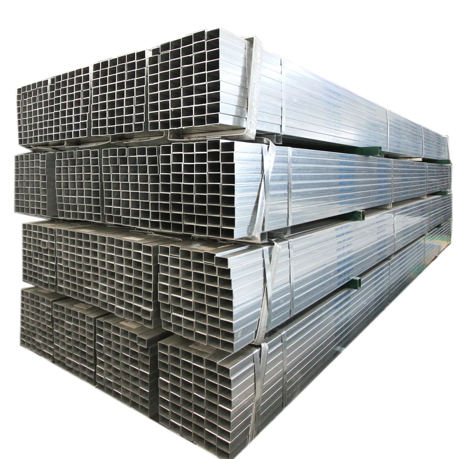 Tubos de acero GI cuadrados y rectangulares de acero galvanizado de alta calidad tamaños estándar tubo de acero galvanizado