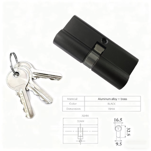 ชุดลูกบิดประตูยูโรแบบฝัง สำหรับล็อคประตูทองเหลือง ขนาด 70 80 90 มม. - Product Image 3