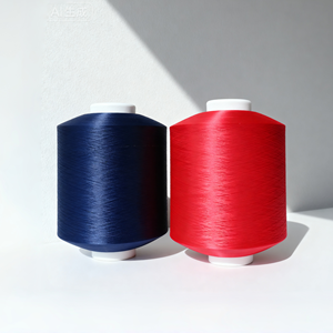 <span class=keywords><strong>100</strong></span>% <span class=keywords><strong>Polyester</strong></span> <span class=keywords><strong>dty</strong></span> phẳng sáng S xoắn sợi 150D đếm nhuộm kết cấu chống thấm ẩm chống Đóng cọc thô để đan dệt - Product Image 4