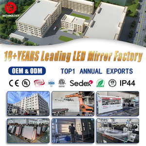 Bán buôn lớn Vòng thông minh Led Gương Frameless Float Glass với chiếu sáng backlit IP44 đánh giá cho phòng tắm sử dụng - Product Image 6