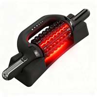 Rouleau de massage électrique rechargeable avec lumière rouge, masseur portatif pour le corps entier, pour une relaxation musculaire profonde