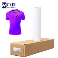 Papier de sublimation textile imperméable à séchage rapide, très vendu, 38GSM, blanc, papier de transfert pour vêtements, Wanbang WBsup-G 38