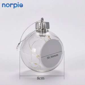 <span class=keywords><strong>Boule</strong></span> <span class=keywords><strong>de</strong></span> <span class=keywords><strong>Noël</strong></span> en verre à led avec batterie pour bricolage, impression <span class=keywords><strong>photo</strong></span>, sublimation, lumière vierge - Product Image 3
