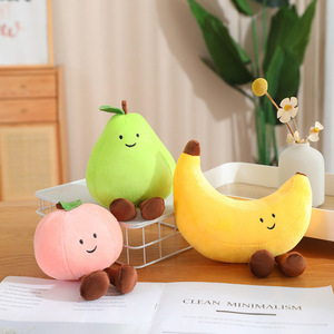 Peluche mignonne en forme de fruits : banane, pomme, <span class=keywords><strong>poire</strong></span> – Jouet en peluche doux, décoration pour la maison, accessoire pour chambre de filles et enfants - Product Image 2