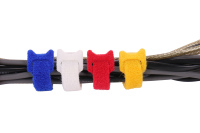 Bon prix haute qualité personnalisé loge réutilisable découpé réglable multi couleur choisir auto-adhésif crochet et boucle serre-câble