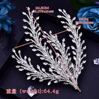 Élégante Grande Pierre Précieuse Brillante, Applique Florale 3D Faite à la Main en Fil Métallique avec Perles de Cristal et Strass pour Accessoires de Robe de Mariée