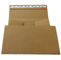 Taille personnalisée paquet plat expédition enregistrement postal Album disque expéditeurs livre boîte d'emballage vinyle LP enveloppe avec bande déchirable