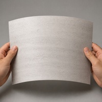 Revêtement mural souple en quartz texturé Super Blanc, flexible, imperméable, ignifuge, courbé, pour la maison moderne