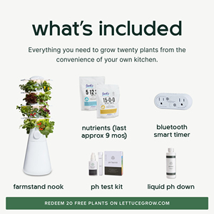 Sistema Hidropónico de 20 Plantas, Kit Completo de Jardín Interior, Luces LED de Cultivo, 20 Macetas Verticales con Autorriego, Material ABS - Product Image 4