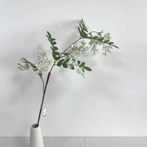 J-251231 Nuevo <span class=keywords><strong>Estambre</strong></span> Artificial de Árbol de Locust con 2 Ramas para Decoración del Hogar - Product Image 1