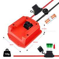Adaptateur de roue d'alimentation pour convertisseur de batterie Milwaukee 18V avec bornes fusibles et fils connecteur d'alimentation pour voiture Rc robotique camion Rc