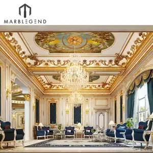 Luxury marble villa home decor drawing interior design services