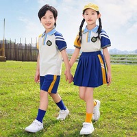 Conjunto Deportivo Escolar de 3 Piezas Personalizado al por Mayor, Uniforme Preppy de Primavera y Otoño para Jardín de Niños y Primaria