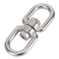 Heavy Duty M8 Anneau pivotant Crochet à œil à double extrémité Spinner en acier inoxydable 304