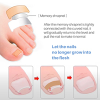 Patchs de réparation des ongles multi-usages Traitement des ongles des orteils Autocollants de correction des ongles antifongique Patch de réparation des ongles de marque privée