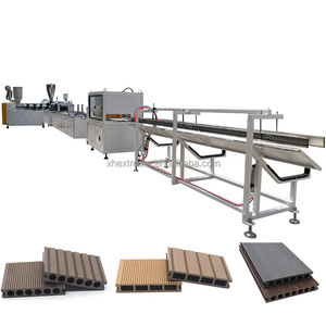 PE exterior Segunda Generación plástico barandilla de madera cerca ingeniería jardín área escénica madera plástico barandilla que hace la máquina - Product Image 1