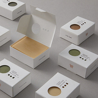 Boîte d'emballage personnalisée pour savon, papier kraft, fleur, 10 unités
