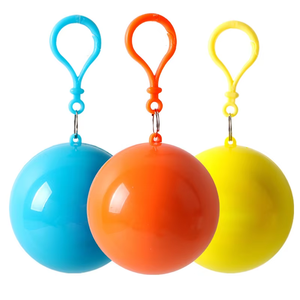 Llavero creativo para acampar al aire libre, estuche esférico portátil, impermeable, desechable, para lluvia, para Poncho, llavero impermeable de bolsillo - Product Image 1
