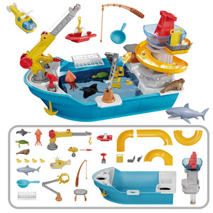 Petit <span class=keywords><strong>acteur</strong></span> en plastique alimenté par batterie bébé et enfants ensemble de jeu d'eau de bateau de pêche éducatif pour une utilisation à <span class=keywords><strong>la</strong></span> <span class=keywords><strong>plage</strong></span> 5-7 ans unisexe - Product Image 5