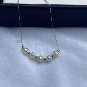 Collar Zhuji Zhizhen S925 con Perla de Agua Dulce, Cadena Sonriente, Estilo Lujoso y Ligero, Cadena para Clavícula, Popular en Xiaohongshu - Product Image 2