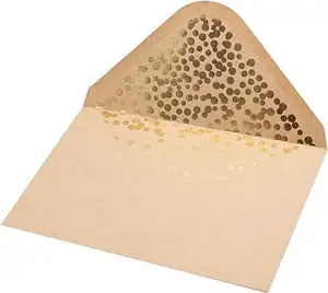 Envelope de luxo personalizado, envelope vermelho, folha de ouro, cartão de confete, para convite de casamento, chá de bebê, aniversário, formatura