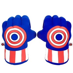 Directo de fábrica personalizado <span class=keywords><strong>Hulk</strong></span> guantes de boxeo de peluche impreso gótico victoriano disfraz superhéroe manos puños hechos de poliéster - Product Image 3