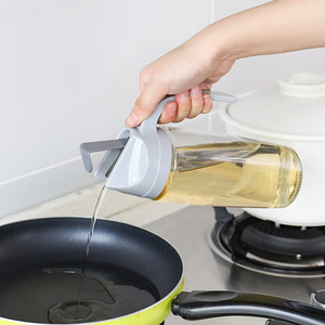 Glass Oil Dispenser With Lid Leak Proof Kitchen Condiment Bottle For Oil And Vinegar 3 Sizes Available - Product Image 4