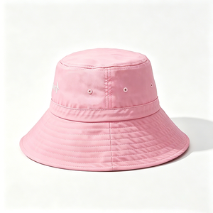 Sombrero de Pescador Rosa Unisex con Protección Solar UPF 50+, Secado Rápido, Logotipo Bordado en 3D, Ala Ancha, para Viajes al Aire Libre y Uso Diario - Product Image 4