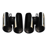 Para Panamera 970 2014-2016, Puntas de Escape Deportivas, Salida Cuádruple, Puntas de Silenciador de Acero Inoxidable, Kit de Mejora