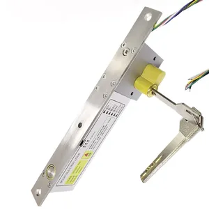 Serrure de porte à pêne électrique à clé sécurisée avec sortie de signal et temporisation Serrure à mortaise électrique