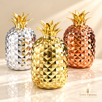 Ensemble de 24 couverts occidentaux créatifs en forme d'œuf d'ananas en ABS et acier inoxydable pour mariage et cadeau de fête