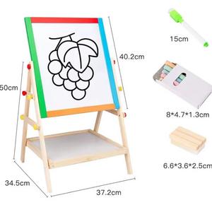 Niños de madera de doble cara Lifing 2 en 1 tablero de dibujo pintura arte pizarra Montessori juguetes educativos para niños niñas - Product Image 5