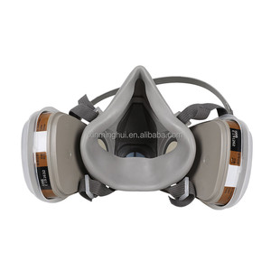 Directo de Fábrica: Ensamblaje de <span class=keywords><strong>Respirador</strong></span> de Media Cara <span class=keywords><strong>6200</strong></span> con Protector Facial de Goma, Máscara Protectora Reutilizable - Product Image 2