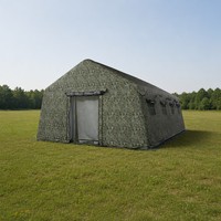 Carpa de PVC Impermeable, Diseño de Camuflaje, Tela Oxford Resistente, Portátil, para Campamento al Aire Libre y Uso Médico, Directo de China