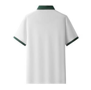 카라 배색 남성 여름 반팔 폴로 셔츠, 폴리에스터/면 혼방 캐주얼 셔츠/티셔츠 - Product Image 6