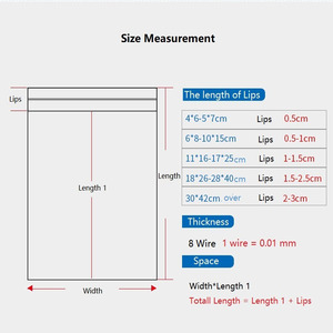 100 Chiếc Túi Nhựa PE Trong Suốt, Túi Zip Đựng Đồ Có Khóa Kéo Dày Dặn, Dày Dặn, Dày Dặn, Dày Dặn - Product Image 5